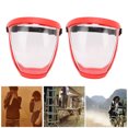 thumbnail image 1 of Protective Facial Shields, 2pcs Safety Elastic Belt Reusable Face Shield with Filter Cotton Pads Transparent, 1 of 7