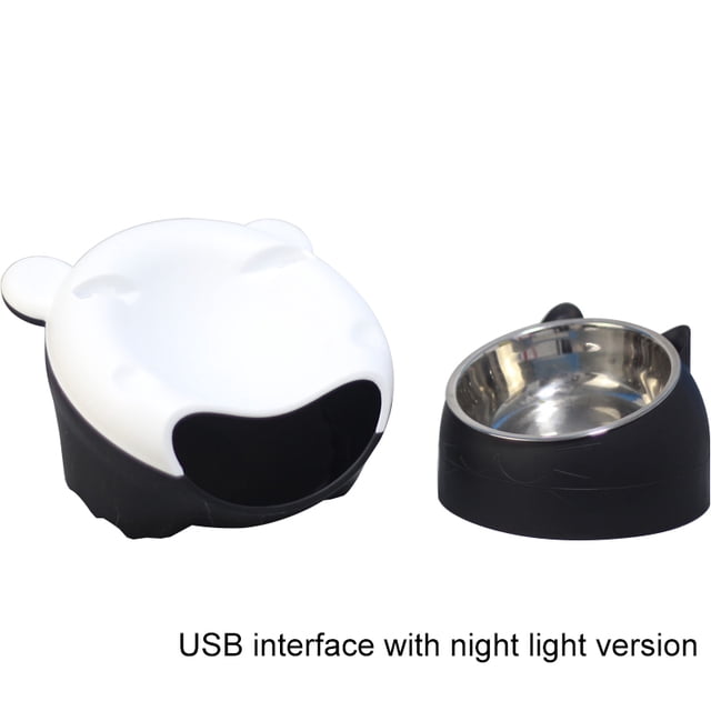 Automatic Cat Fountain LED Filtering Silent Pet Drinking Dispenser Cat Food Bowl