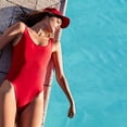 thumbnail image 2 of Black One Piece Swimsuits for Women Solid Color Black Swimsuit Bright Solid Color, 2 of 9