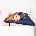 thumbnail image 3 of PiccoCasa Set of 2 King Satin Pillowcase Durable&Soft Enveloped Navy Blue, 3 of 7