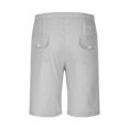 thumbnail image 4 of EOYWHK Big and Tall Linen Shorts for Men with Pockets,5" Inseam Summer Athletic Basketball Shorts,Quick Drying Breathable Elastic Waistband with Drawstring Pockets ,M-5XL, 4 of 5