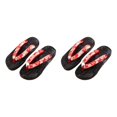 thumbnail image 2 of ZheElen Sabots Japonais Pantoufles Geta Sandales Sandales de Plage pour Hommes Femmes 36 Rouge Rond Taille 40 2Ensemble, 2 of 6
