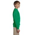thumbnail image 2 of Hanes ComfortBlend EcoSmart Boy`s Crewneck Sweatshirt, S, Kelly Green, 2 of 3
