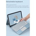 thumbnail image 4 of REQO Keyboard Case for iPad Mini 6th Generation Touchpad Detachable Keyboard with Pencil Holder Round Key Color Slim Smart Cover for iPad Mini 2021 6th Gen,Black, 4 of 7
