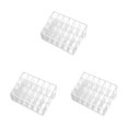 thumbnail image 1 of relayinert Compact Cosmetic Organizer Box For Efficient Space Utilization White Multiple 24 grid small size 3Set, 1 of 6