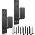 thumbnail image 1 of 2x4 Door Barricade Brackets. Upgrade Door Barricade Security Bar Provide Home, 1 of 1