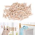 thumbnail image 4 of Wooden Clothes Pins, Wooden Pins Durable Practical 100Pcs Multipurpose  For Gifts, 4 of 8