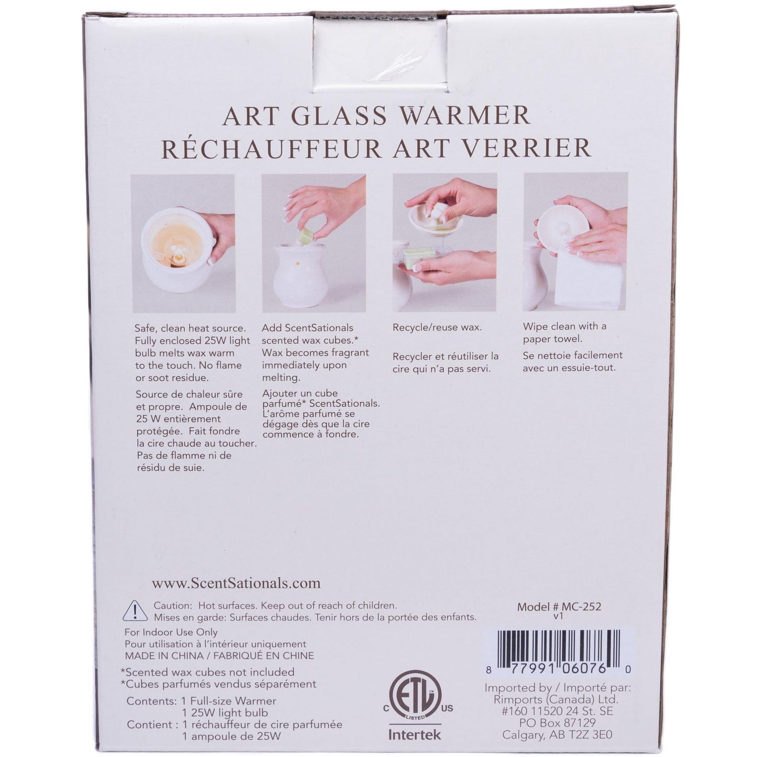 Réchauffeur de cire Verre ScentSationals - Eclipse