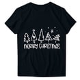 thumbnail image 4 of Amzcrzy Hauts d'Été pour Femmes Hauts de Noël Imprimés Col Rond Manches Courtes T-Shirt Haut Manches Courtes Col Rond T-Shirts pour Femmes Hauts Manches Courtes pour Femme, 4 of 4