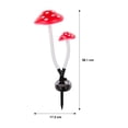 thumbnail image 3 of Mainstays Solar Red Mushroom Stake Light, 3 of 3