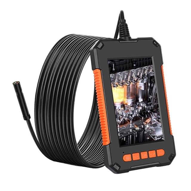 Caméra d'Inspection Endoscope Industriel 1080P HD Boroscope IP67 Caméra Serpent Étanche avec Lumières LED Réglables Écran IPS 4.3 Pouces pour Inspection de Canalisation de Véhicule Automobile