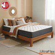 UltraFlex® STELLAR Queen Size Medium Firm Orthopedic Mattress, Cooling Gel Soy Foam, Premium Quilted Top, Made in Canada
