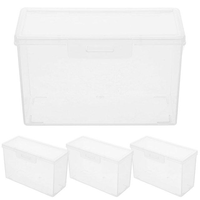 LEEYNEER Case Pack Photo Organizer Photo Box Storage Greeting Card Storage Box Organizer