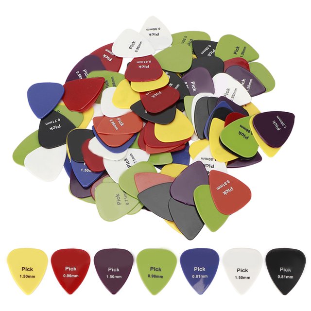 Electric Guitars Picks Bass Picks 100pcs Guitar Picks Assorted Colors Pick For Ukulee Electric Guitars Part Accessory