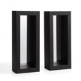 thumbnail image 2 of Danya B Set of 2 Vertical Mirror Pillar Candle Metal Frame Sconces, 2 of 3