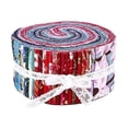 thumbnail image 2 of 36 Pieces Jelly Fabric Roll 2.5 Inch Roll Up Fabric Quilting Strips Floral Printed Craft Fabric Bundle Precut Patchwork with Assorted Patterns , Blossom C 36PCS, 2 of 8