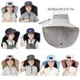 thumbnail image 3 of Youkk Protection Solaire Chapeau de Pêcheur Protection à la Mode pour la Randonnée Estivale et les Activités de Plein Air Polyvalent Gris Foncé, 3 of 6
