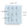thumbnail image 3 of INSPIRE CHIC Rallonges de Soutien-Gorge pour Femmes à 3 Crochets 3 Rangées Bretelle de Soutien-Gorge Extensible Boucle Crochets Bande de Soutien-Gorge Bleu Pâle 5, 3 of 5