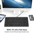 thumbnail image 3 of Spanish French German Keyboard, USB Wired Keyboard, Ultra Thin 78 Keys Compact Keyboard, for PC, Computer, Desktop, 3 of 7