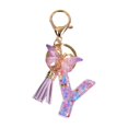 thumbnail image 1 of lionlar Porte-Clés en Résine Ornements Filles Femmes Cadeaux Alphabet Anglais Porte-Clés Y Y, 1 of 9