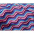 thumbnail image 4 of oneOone Silk Tabby Fabric Serpentine Stripe Printed Craft Fabric BTY 42 Inch Wide, 4 of 4