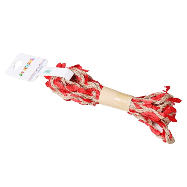 DIY Decorative Leaves Rope with Foliage 2 Meter Craft Twine for Holiday Gift Wrapping, Gardening & Floral Arrangements