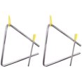 thumbnail image 1 of Triangle Instrument,2 Pack Kids Musical Triangles 6-Inch Traditional Triangle Rhythm Educational TRI-6 Steel Rhythm Percussion with Strikers for Child Adult School Percussion Workshops, 1 of 7