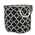 thumbnail image 1 of Design Imports CAMZ36064 15 x 16 x 16 in. Lattice Round Polyester Storage Bin, Black - Large, 1 of 9