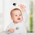thumbnail image 4 of First-Grade Kids Cutlery Set,2 Pcs Safe Fork & Spoon,Silicone Grip,BPA-Free,Easy-Grip Design,Durable for Toddlers,Mealtime Utensils for Baby & Preschoolers,PENDANE,Pink, 4 of 9
