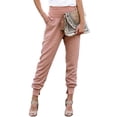 thumbnail image 3 of Pantalons pour Femmes Taille Haute Mode Décontractée Pantalons Taille Haute Fendue Poche Couleur Unie Longueur Pantalons Raccourcis Femmes Pantalons Décontractés, 3 of 9