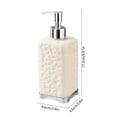 thumbnail image 3 of JilgTeok 1 Packs 450ml Ripple Pattern Hand Soap Dispenser Pump Bottle for Bathroom Kitchen Refillable Liquid Soap Lotion Shampoo Dispenser Plastic Hand Wash Station Supplies, 3 of 6