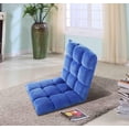 thumbnail image 3 of Velago Clam Adjustable Folding Plush Floor Gaming Chair, Blue, 3 of 3