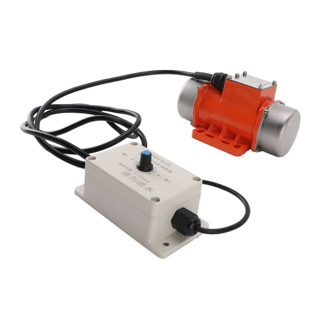 Concrete Vibrating Vibrator Motor, DC 24V 4000RPM Brushless Aluminum Alloy Concrete Vibrator Motor, IP65 Waterproof with Speed Controller for Shaker Table