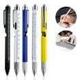 thumbnail image 1 of Musbetu Multitool Pen Multi-functional Pens with LED Light Flathead Phillips Screwdrivers Level Ruler Bottle Opener Stylus Cool Gadgets Gifts for Men Dad Grandpa Husband, 1 of 7