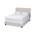 thumbnail image 1 of Bowery Hill Full Size Beige Fabric Upholstered Bed, 1 of 10