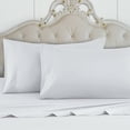 thumbnail image 2 of 300 Thread Count 100% Egyptian Cotton 4-Piece Bed Sheet Set (1 Flat, 1 Fitted Sheet, 2 Pillow Covers) 24 Inches Deep Pocket Solid Pattern, 2 of 6