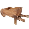 thumbnail image 3 of Flower Pot Wooden Cart, Sturdy Good Breathability Cart Succulent Flower Pot  For Garden, 3 of 8