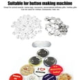 thumbnail image 3 of 100 Set Round Badge Button Parts Badge Making Supplies For Badge Craft DIY Souvenir Favors Making, 3 of 8
