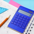 thumbnail image 1 of Battery Calculator 12-Digit Portable Calculator with Large Buttons for Study Business and Office Use, 1 of 7