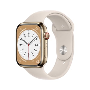 Apple montre Series 8 + Cellulaire avec boîtier en acier inoxydable