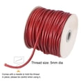 thumbnail image 3 of Unique Bargains Beading Thread Bracelet Weave Bead Craft Cord 5mm 36M/Roll (40-Yards) Decorative String, Wine Red, 3 of 7