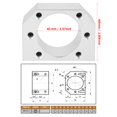 thumbnail image 1 of FLAMEEN Ballscrew Nut Housing Mount, 1pcs Ballscrew Nut Bracket, Measuring Instruments For SFU2505 / SFU2510 Ball Nut Grinding Machines Lathes, 1 of 8