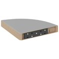 thumbnail image 4 of vidaXL Floating Corner Shelves 2 pcs Grey 25x25x3.8 cm MDF, 4 of 5