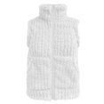 thumbnail image 4 of Wensltd Gilet Sans Manches Chaud pour Femmes Léger Couleur Unie Col Rabattu Gilet en Peluche, 4 of 9