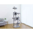 thumbnail image 4 of Home4Cat 78.9" 7-Level Cat Tree with Two Condos, Cozy Hammock, and Multiple Sisal Scratchers, 4 of 9