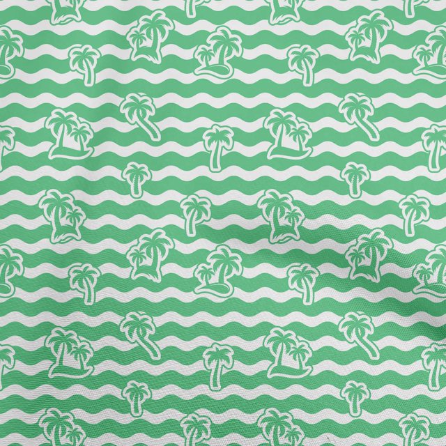oneOone Viscose Chiffon Green Fabric Tropical Floral Craft Projects Decor Fabric Printed By The Yard 42 Inch Wide