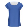 thumbnail image 5 of Timegard Tank Tops for Women Cap Sleeve Round Neck Solid Color Basic Tee Casual Tunic Tops for Leggings, 5 of 5