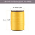 thumbnail image 2 of Unique Bargains Fil Ciré en Polyester Jaune, 175 Verges, 0,45 mm, 2 of 5