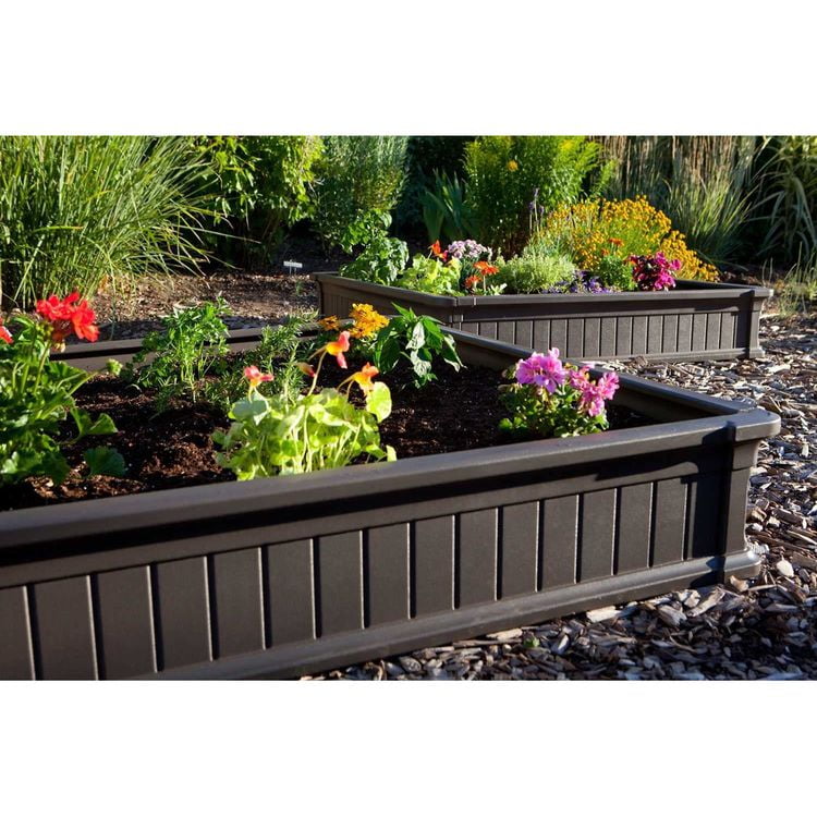 Lit de jardin surélevé (1 lit, sans enceinte)