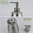 thumbnail image 3 of Baohd Liquid Soap Dispenser Bathroom Empty Sub Package BottlesShower Gel Package Container Stainless Steel Pressing Type Lotion Bottle, 3 of 8
